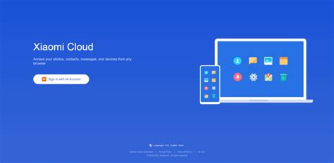 xiamomi mi|Xiaomi Cloud.